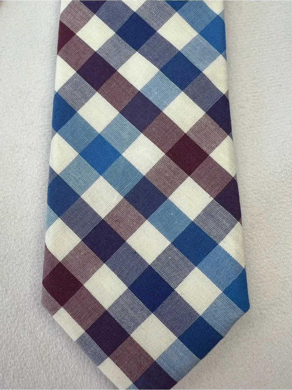 Crewcuts Boys Gingham Plaid Necktie - NEW